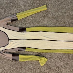 Striped Multicolor Knit Dress